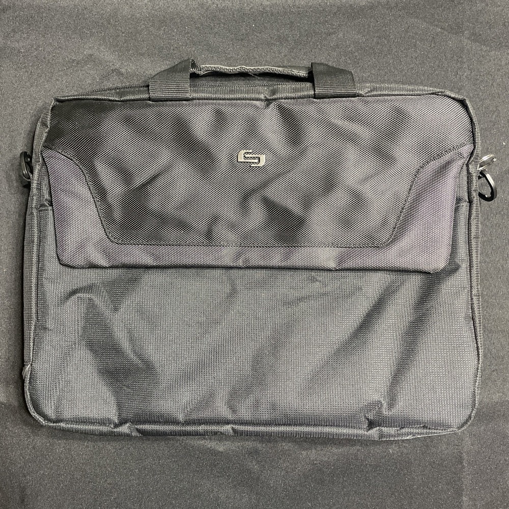 Solo New York Flatiron Slim Brief Laptop Bag With Handles No Strap